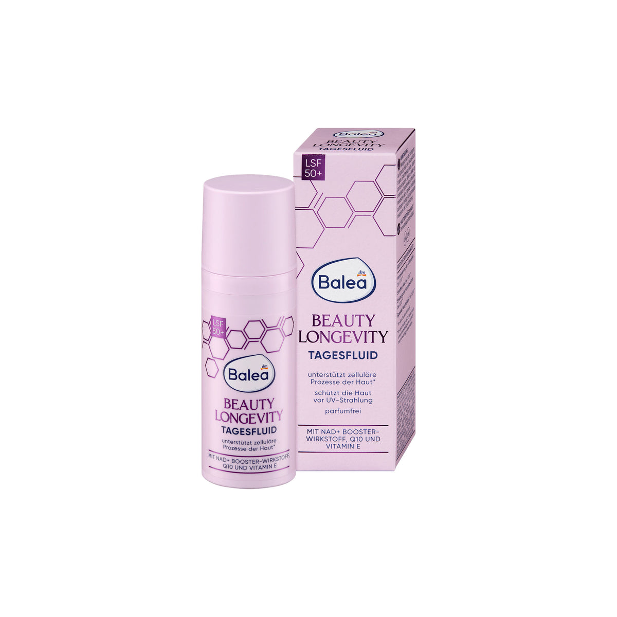 Balea Beauty Expert Longevity Day Fluid SPF 50+ with Q10 & Vitamin E, 50 ml