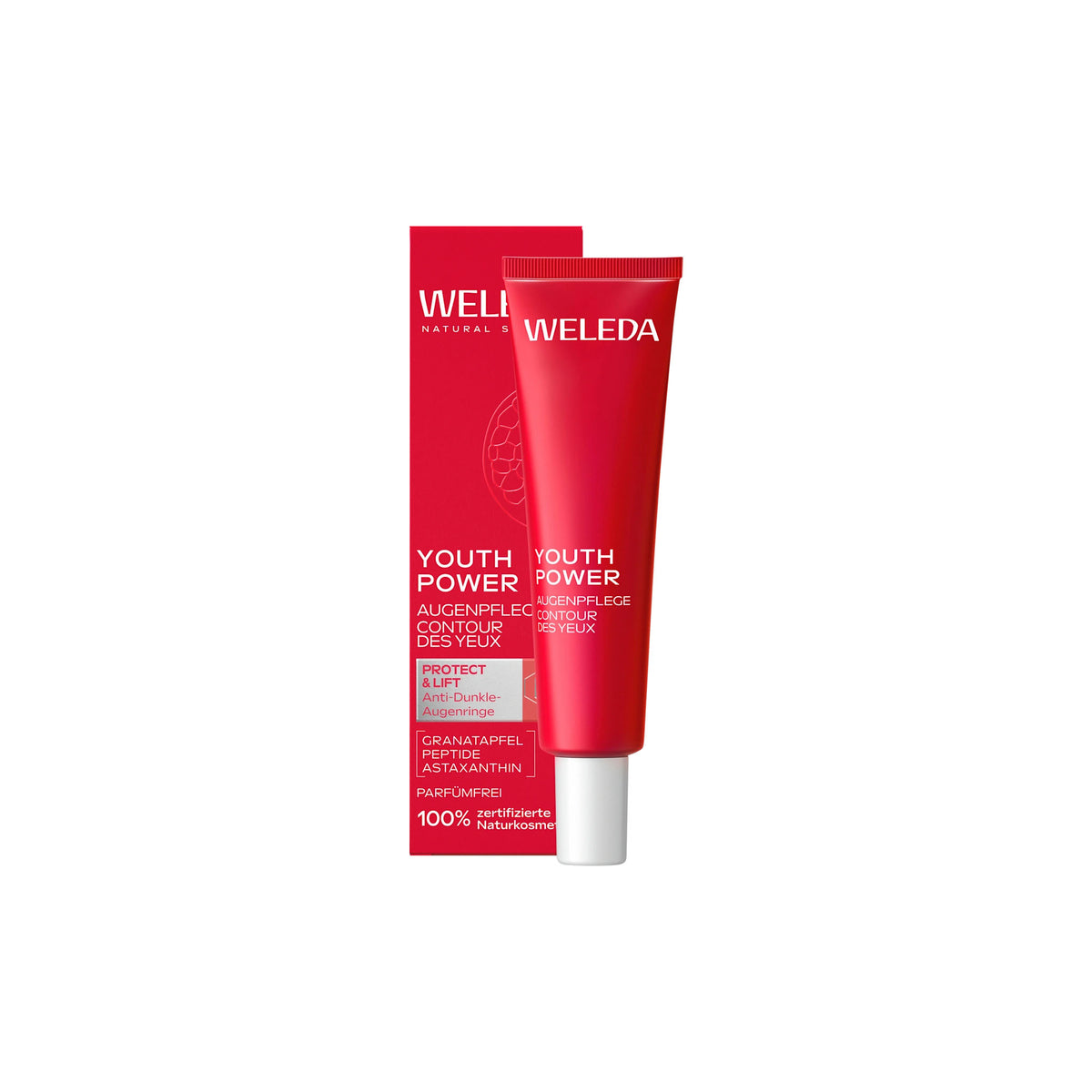 WELEDA Pomegranate Youth Firming Eye Cream with Peptides & Astaxanthin, 12 ml