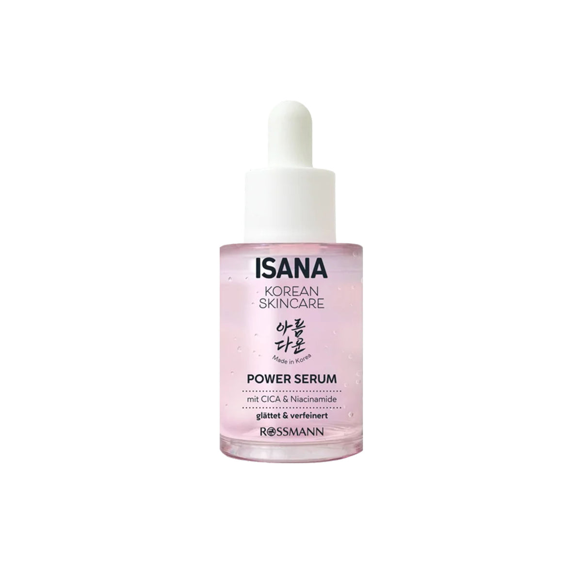 ISANA Korean Skincare Power Serum with 5% Niacinamide & CICA, 30 ml