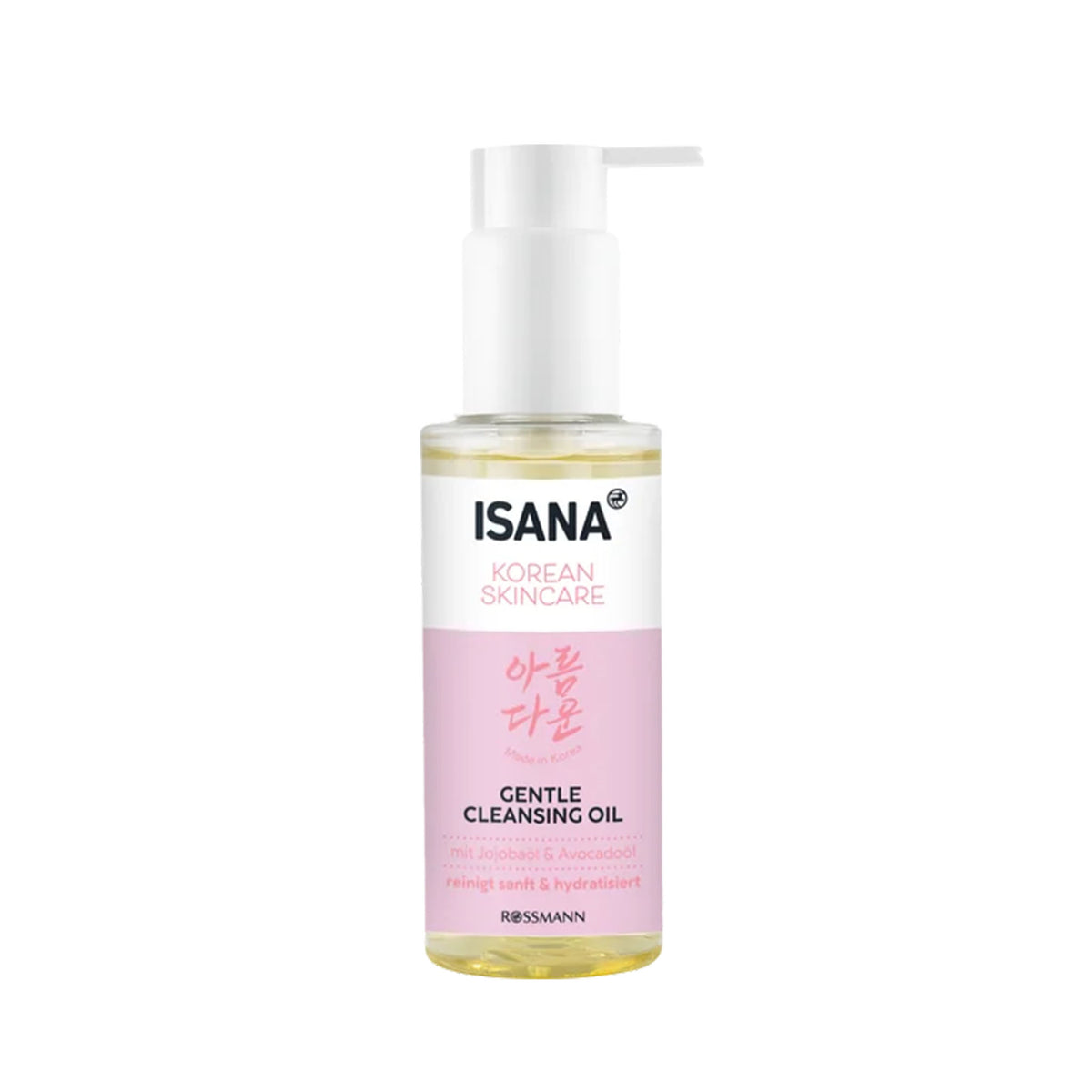ISANA Korean Skincare Gentle Cleansing Oil with Jojoba & Avocado Oil, 100 ml