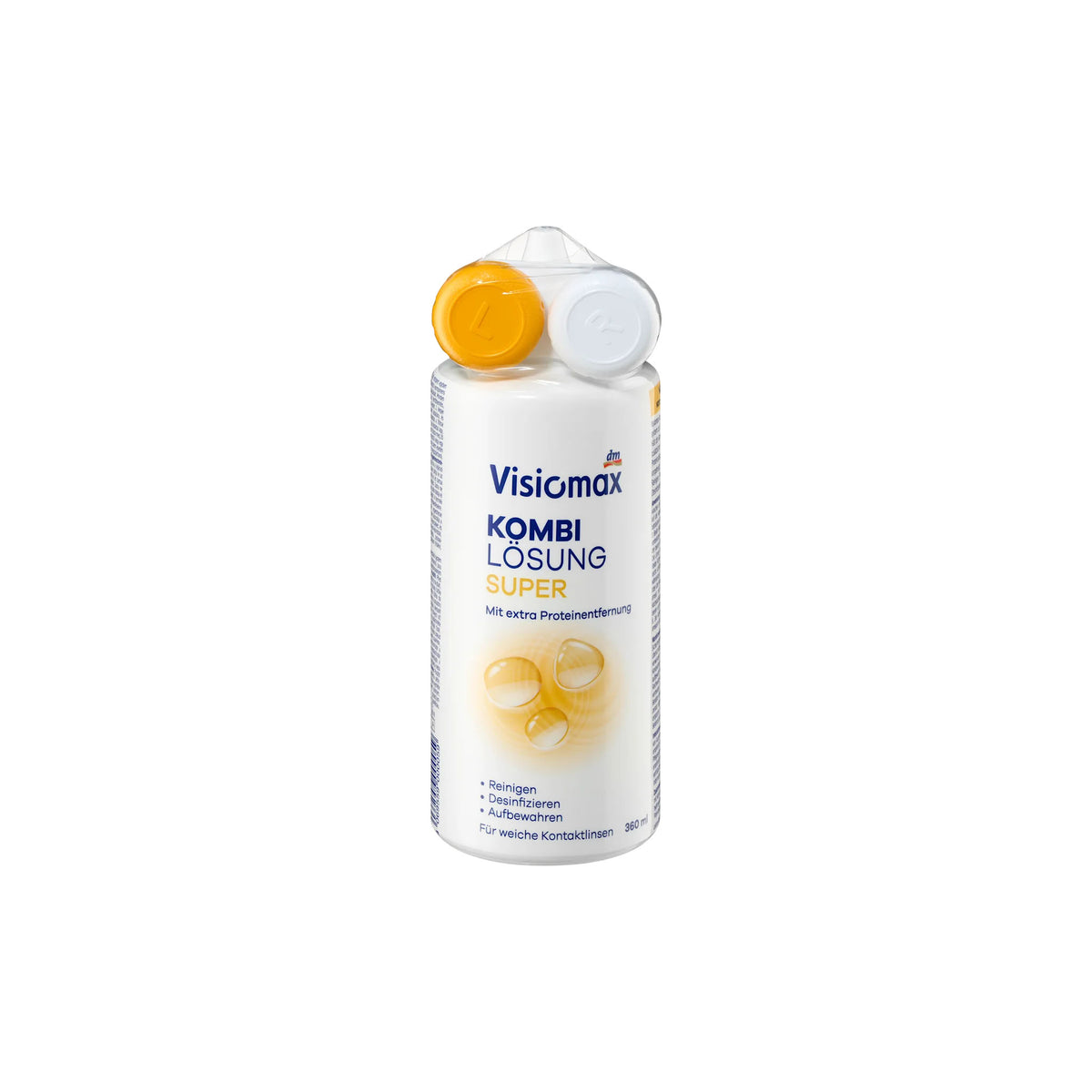VISIOMAX Super Multi-Purpose Contact Lens Solution with Lens Case, 360 ml