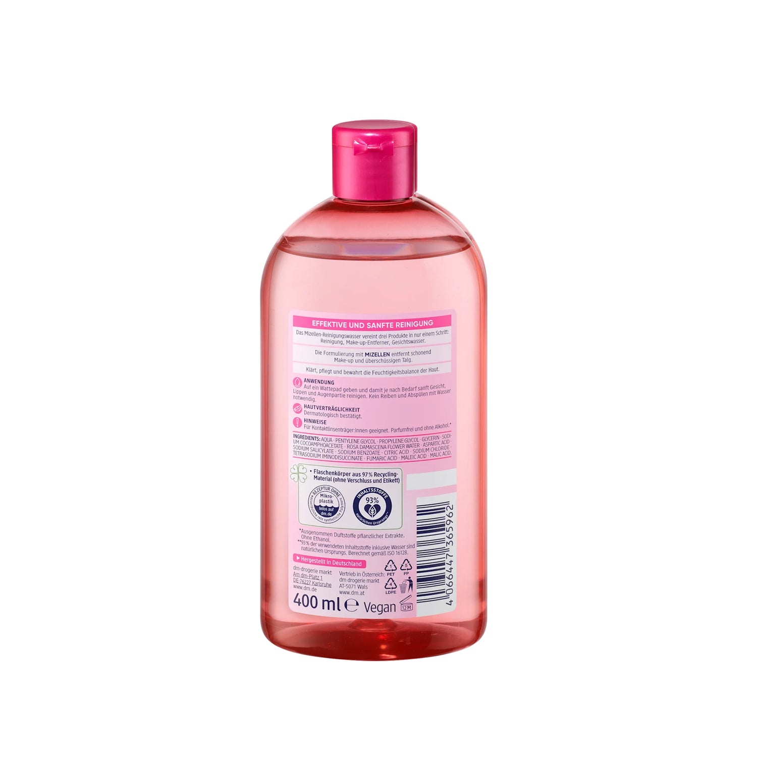 Micellar Cleansing Water Rose – Balea, 400 ml