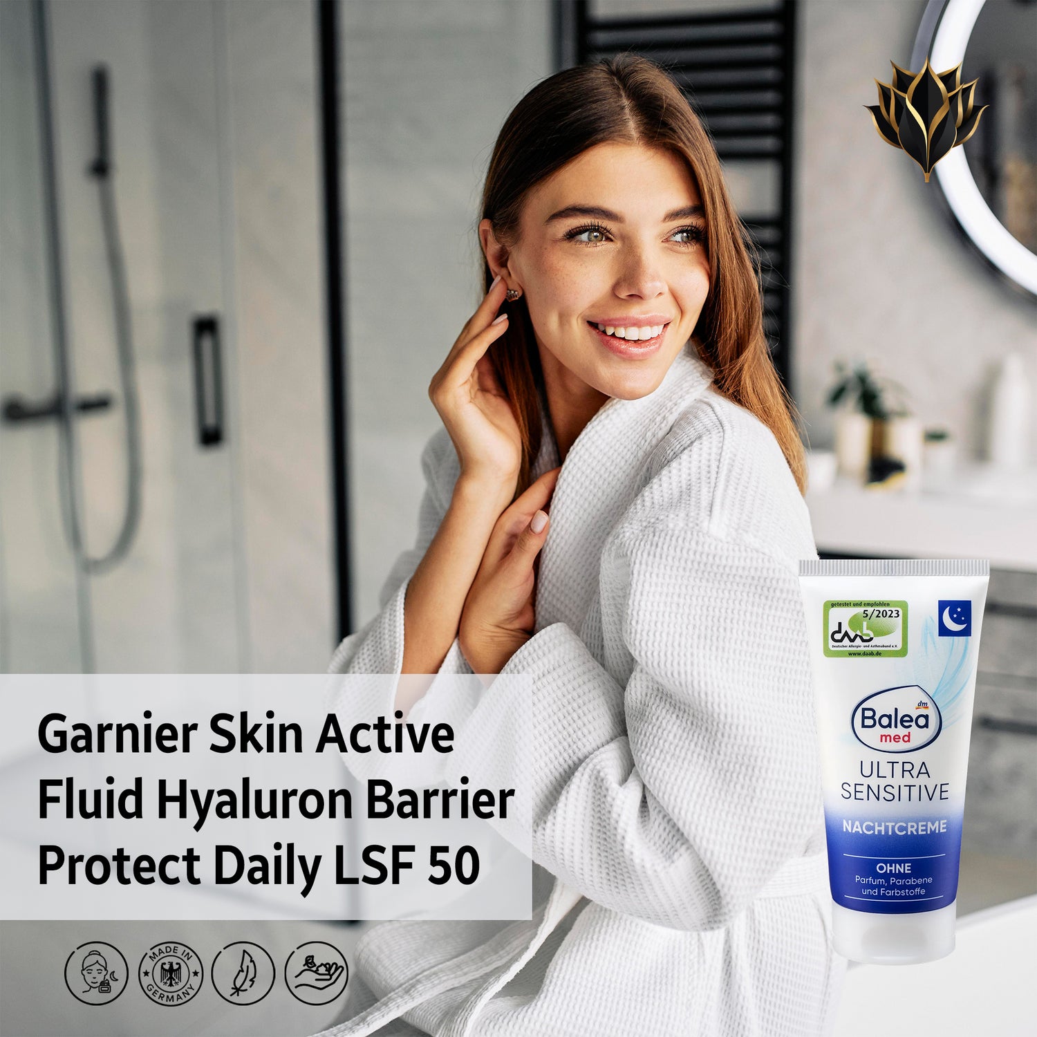 Ultra Sensitive Night Cream – Balea med, 50 ml