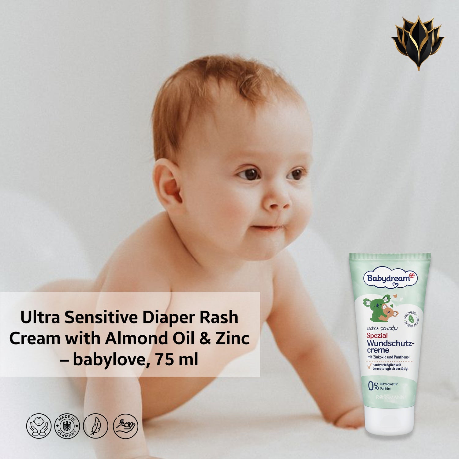Extra Sensitive Special Diaper Cream – Babydream, 75 ml