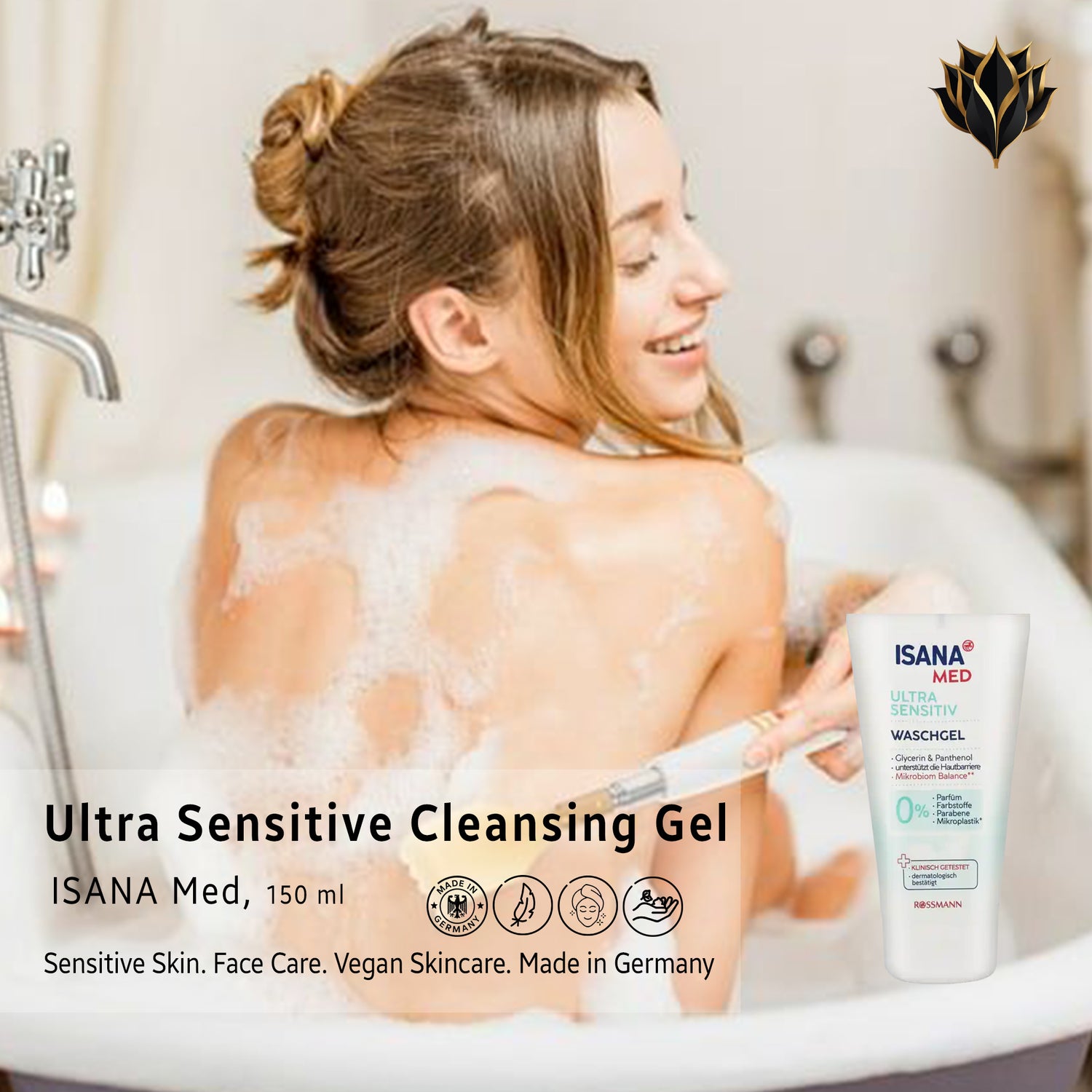Ultra Sensitive Cleansing Gel – ISANA Med, 150 ml