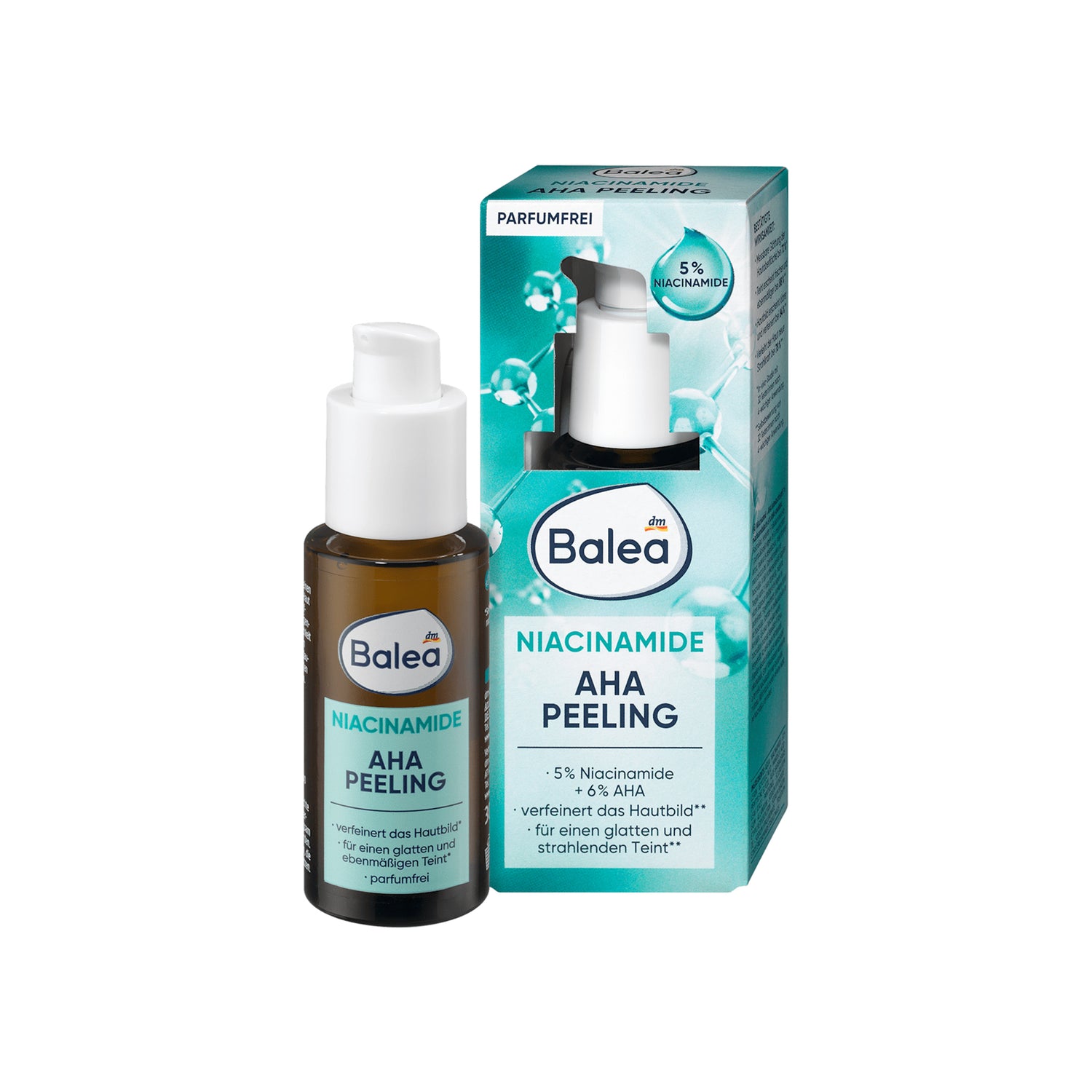 Niacinamide + AHA Exfoliating Serum – Balea, 30 ml