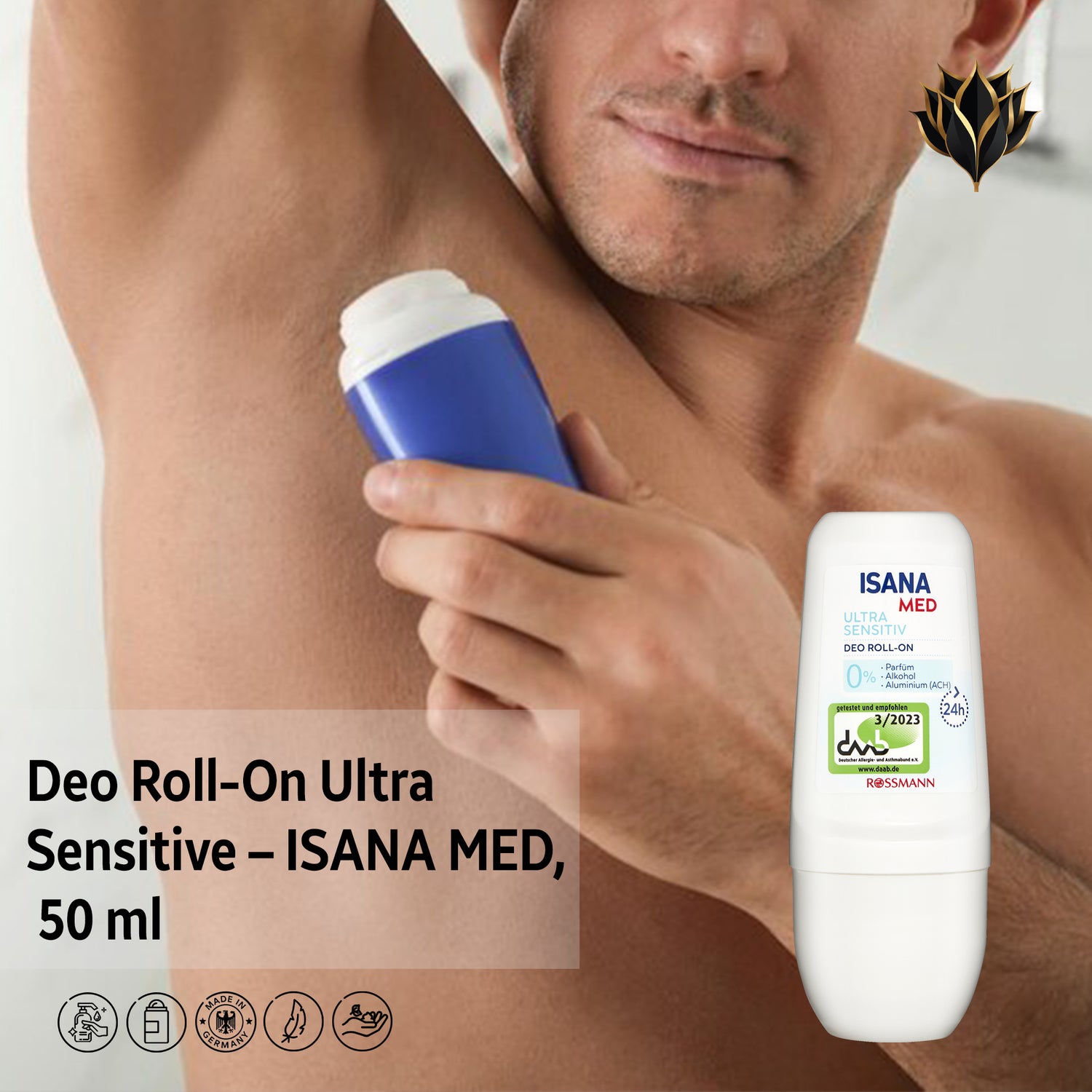 Deo Roll-On Ultra Sensitive – ISANA MED, 50 ml