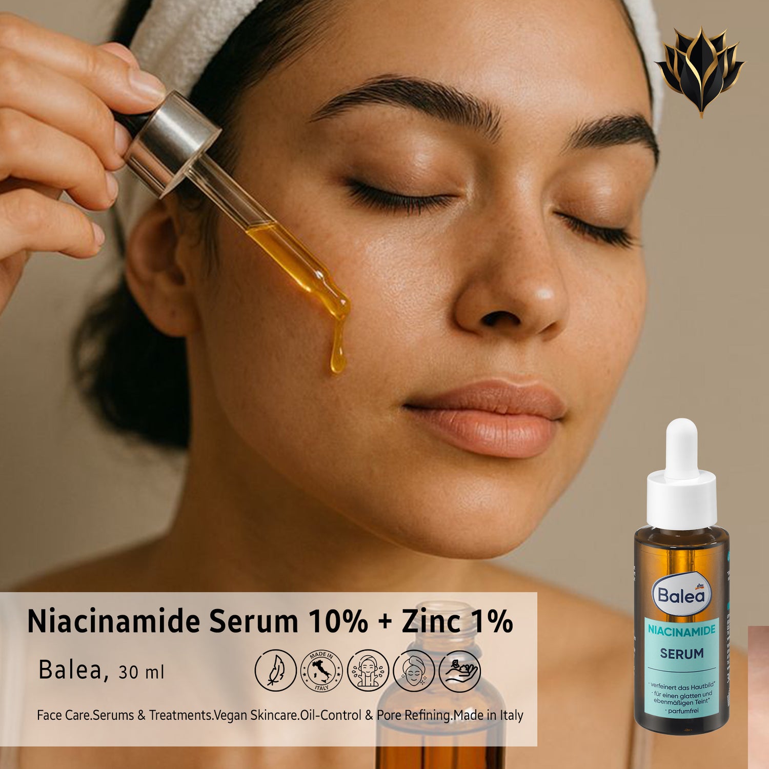 Niacinamide Serum 10% + Zinc – Balea, 30 ml