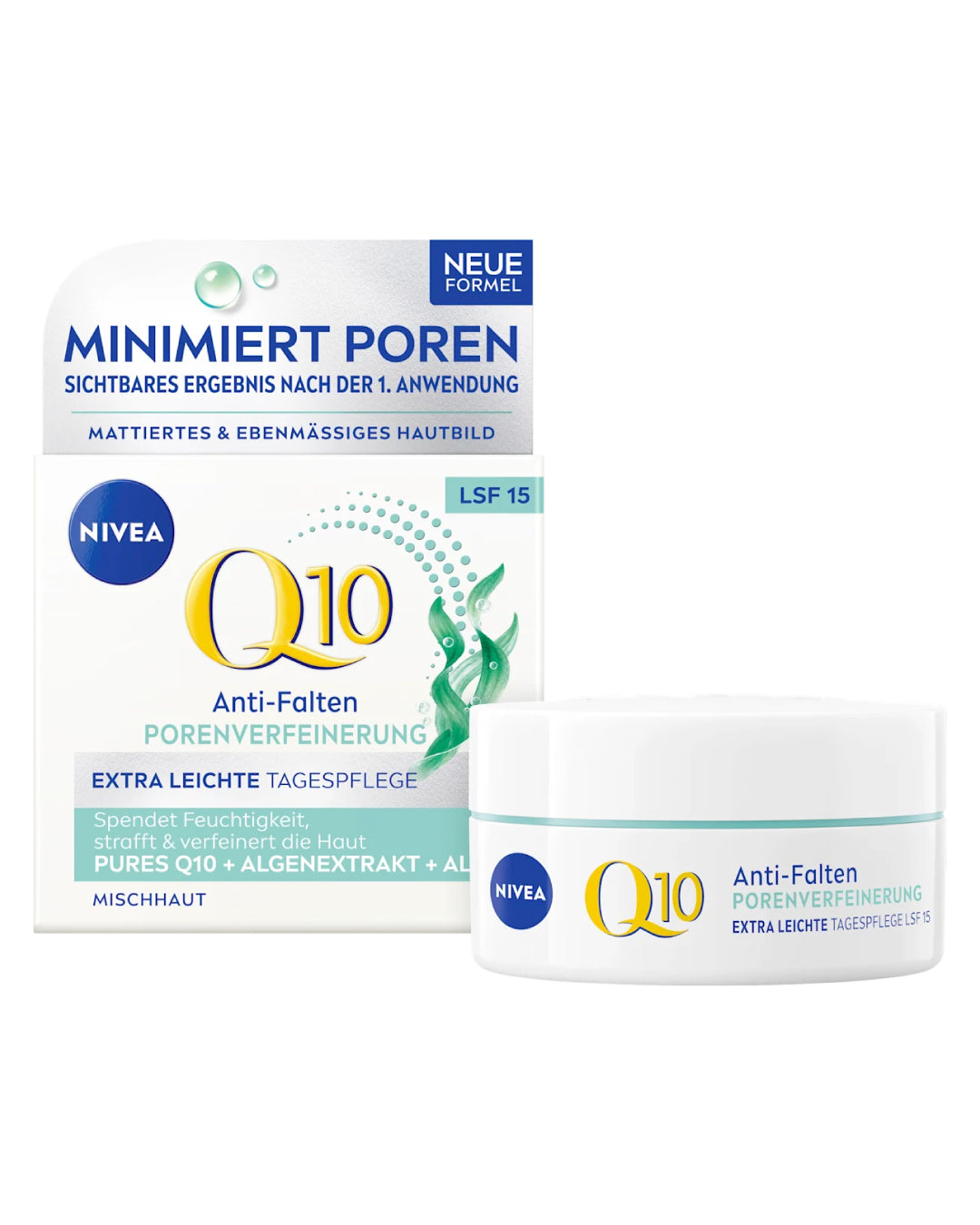 Anti-Wrinkle Q10 Pore Refining Day Cream SPF 15 – NIVEA, 50 ml