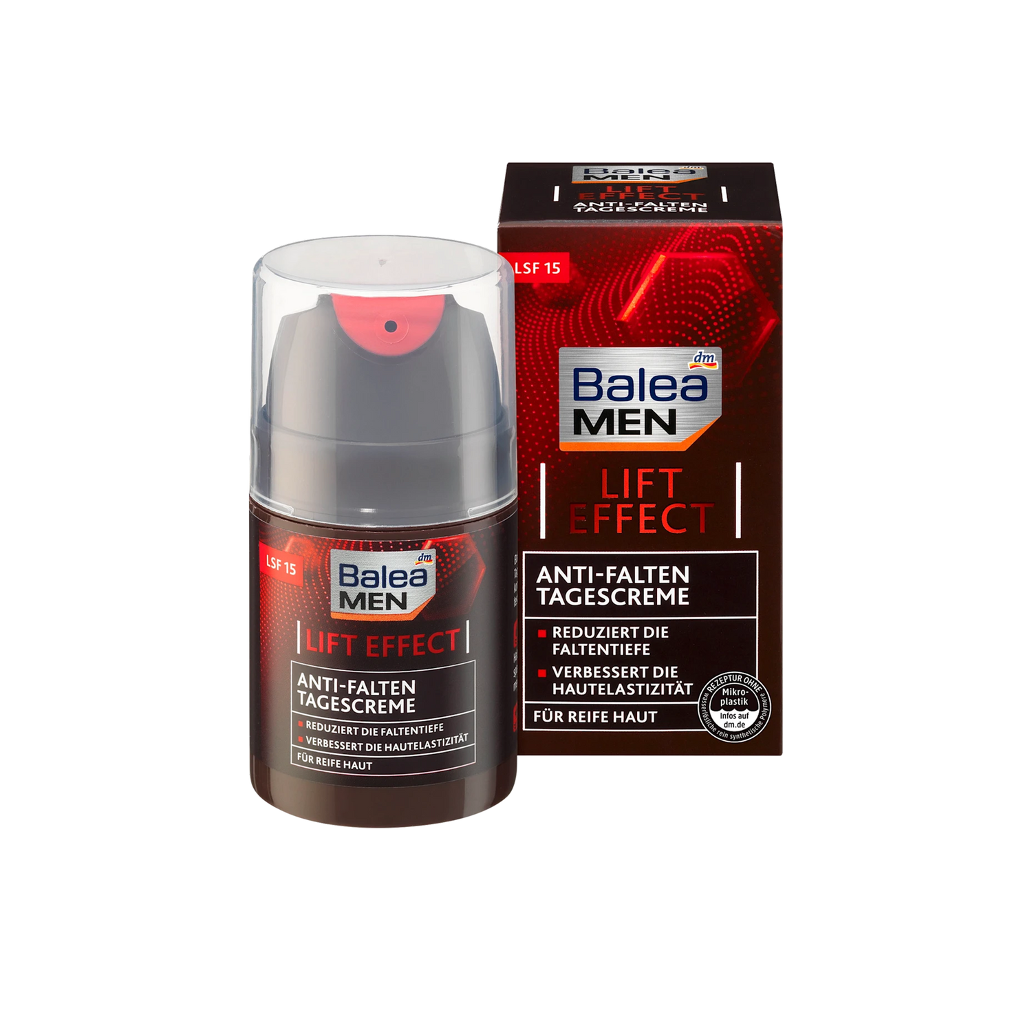 Lift Effect Anti-Wrinkle Day Cream – Balea MEN – With Hyaluronic Acid & SPF 15 (50 ml)