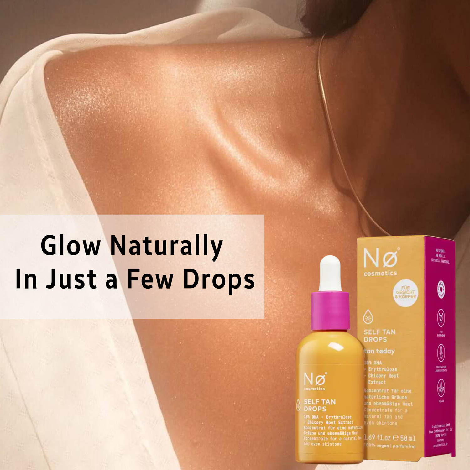 No Tan Today Self-Tan Drops – Natural Glow & Vegan (30 ml)