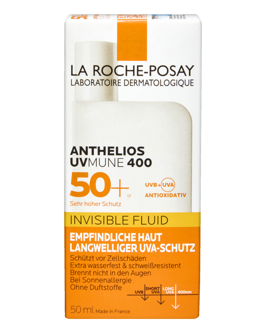 Anthelios Invisible Fluid SPF 50+ – La Roche-Posay, 50 ml