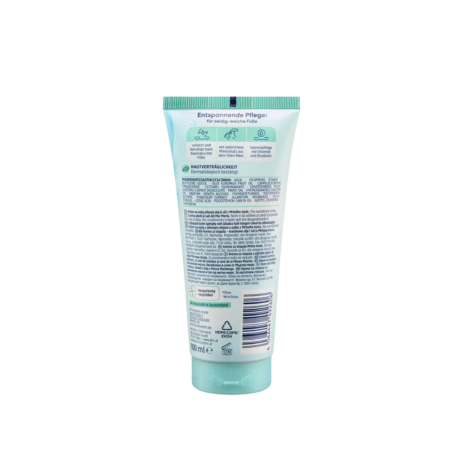 Dead Sea Foot Cream – Balea, 100 ml