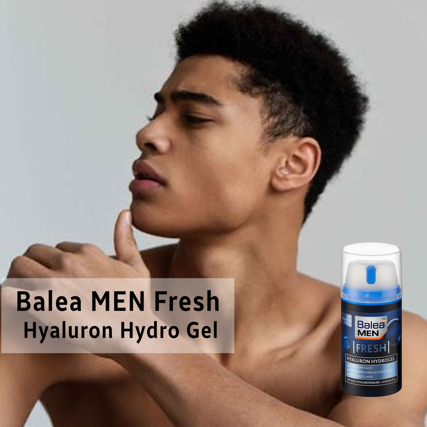 Fresh Hyaluron Hydro Gel – Balea MEN – 72h Hydration & Shine Control (75 ml)
