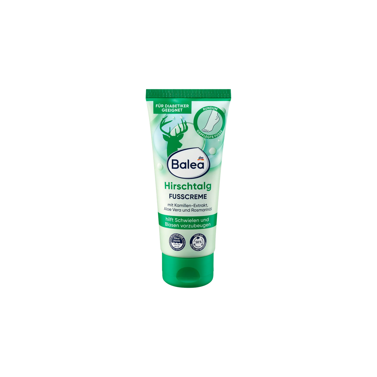 Foot Cream Hirschtalg – Balea – With Chamomile, Aloe Vera & Bisabolol (100 ml)