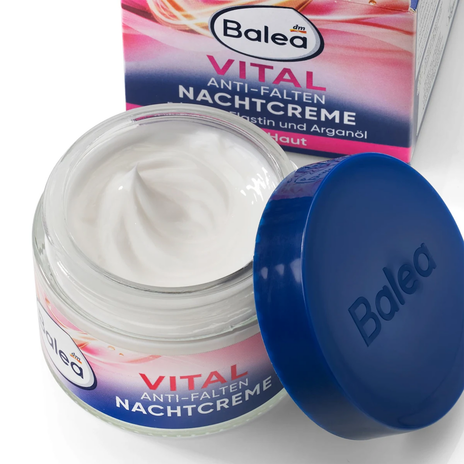 Balea Vital Anti-Wrinkle Night Cream – Argan Oil & Hyaluronic Acid – 50 ml