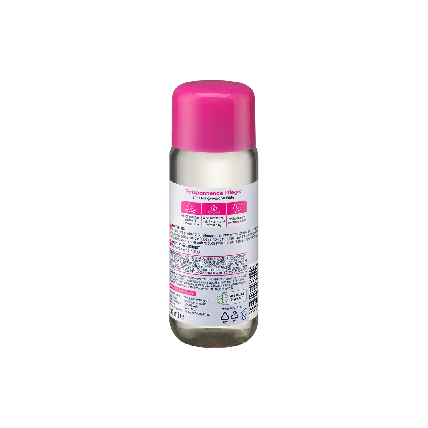 Foot Bath 15% Urea – Balea – Intensive Care for Very Dry Feet (200 ml)