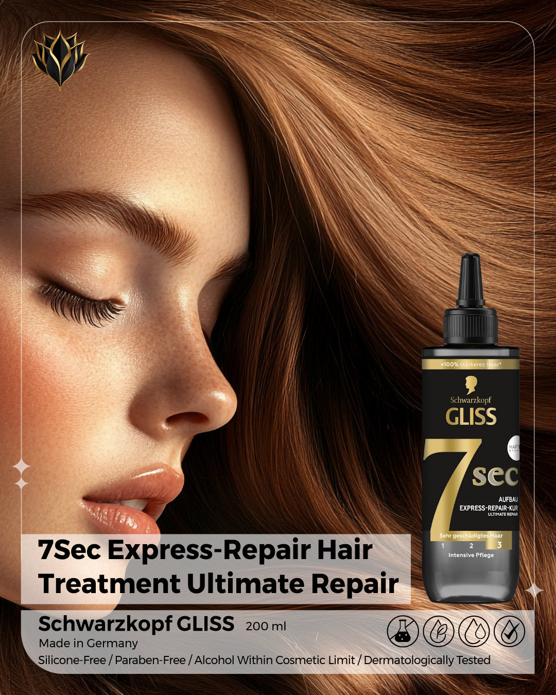 7Sec Express-Repair Hair Treatment Ultimate Repair – Schwarzkopf GLISS, 200 ml