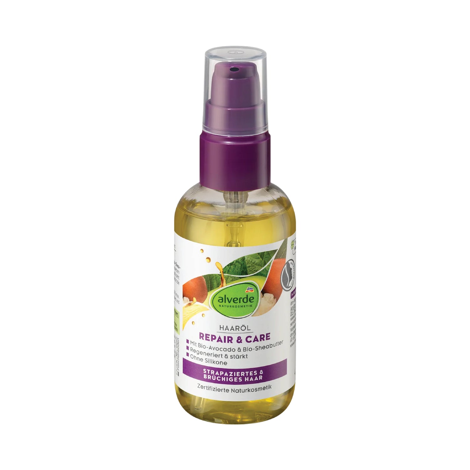 alverde Repair Hair Oil – Organic Avocado & Shea Butter Care – 75 ml