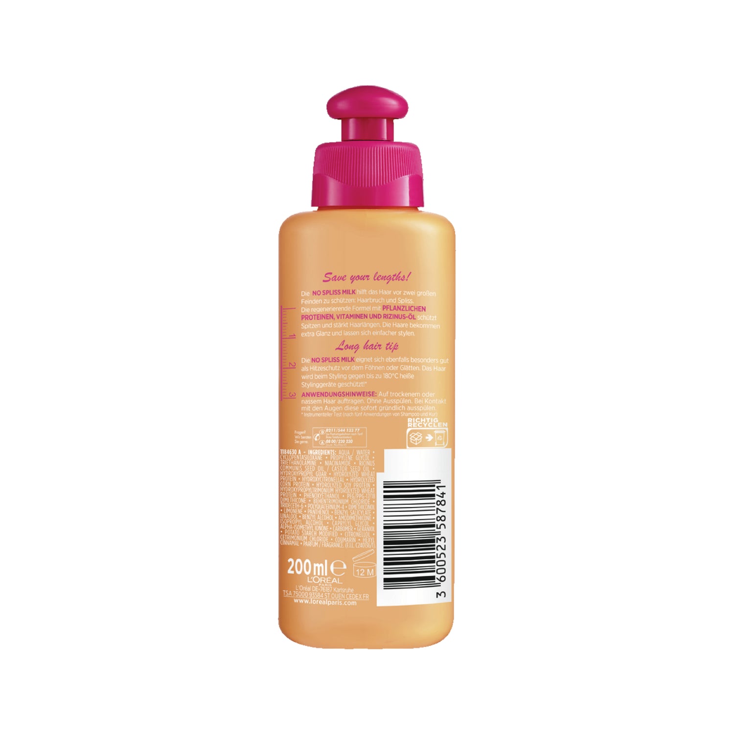Dream Length No Split Ends Milk – L’Oréal Paris Elvital, 200 ml