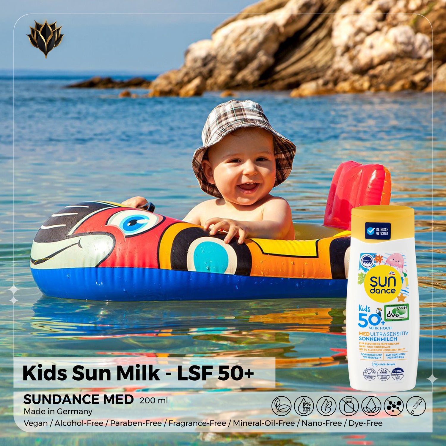 Kids Sun Milk LSF 50+ – SUNDANCE MED, 200 ml