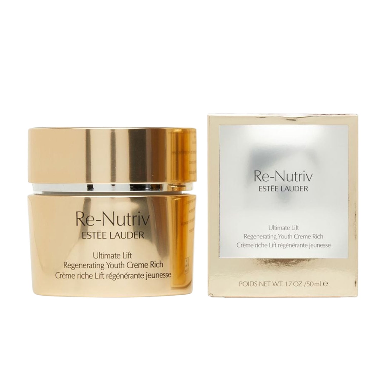 Estée Lauder Re-Nutriv Regenerating Youth Creme Rich – Peptides, Hyaluronic Acid & Botanical Extracts – 50 ml
