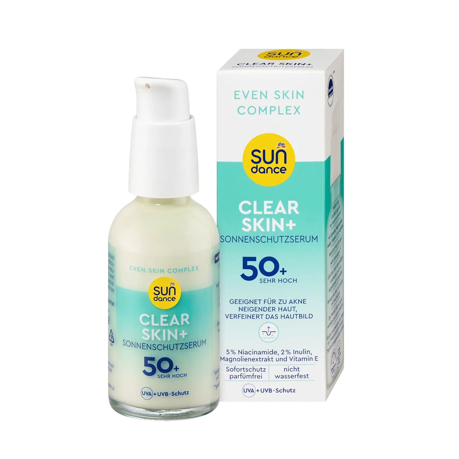 SUNDANCE Clear Skin+ Sun Protection Serum SPF 50+ – Face Sunscreen Serum – 50 ml