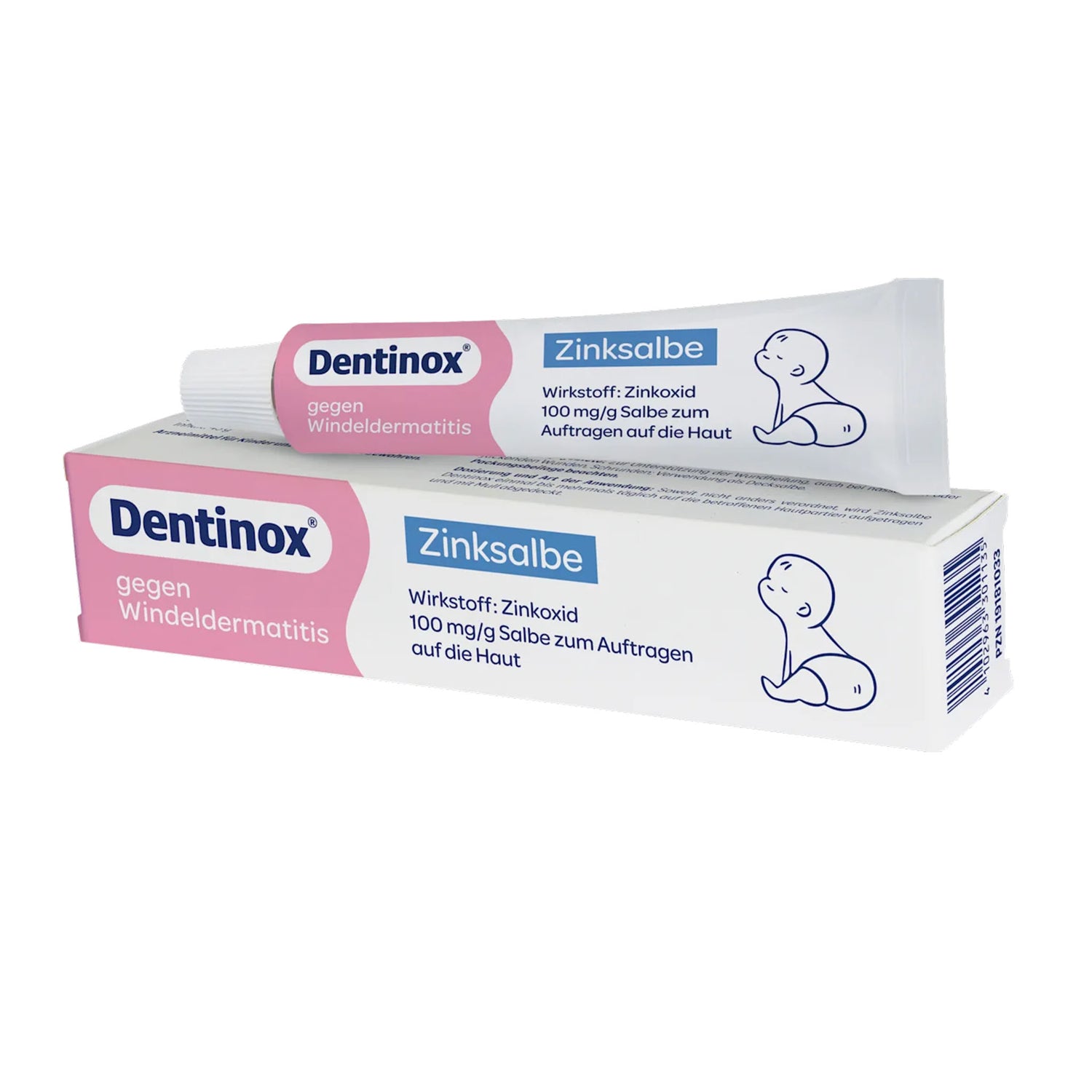 Dentinox Zinc Ointment – Diaper Area Skin Protection – 45 g