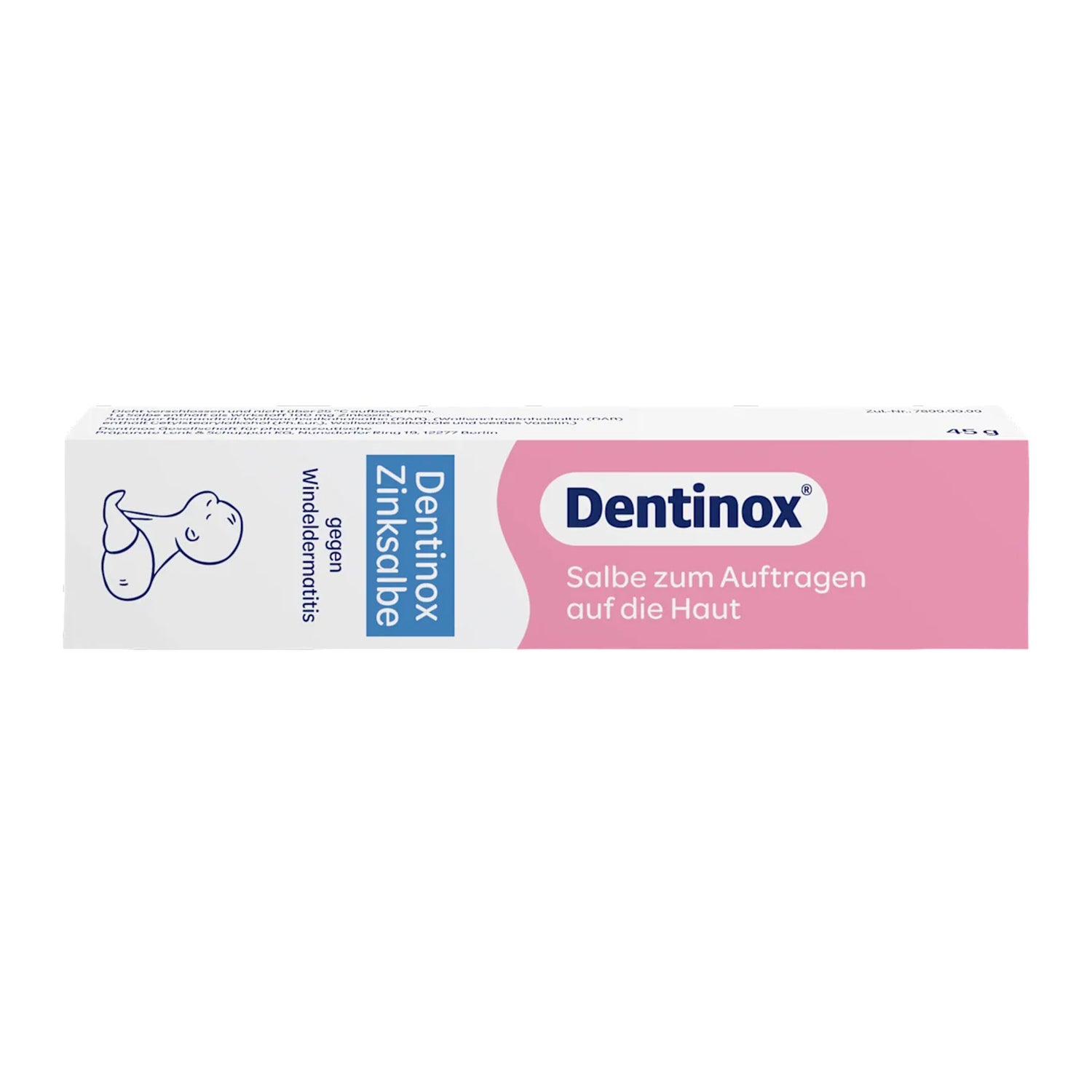 Dentinox Zinc Ointment – Diaper Area Skin Protection – 45 g