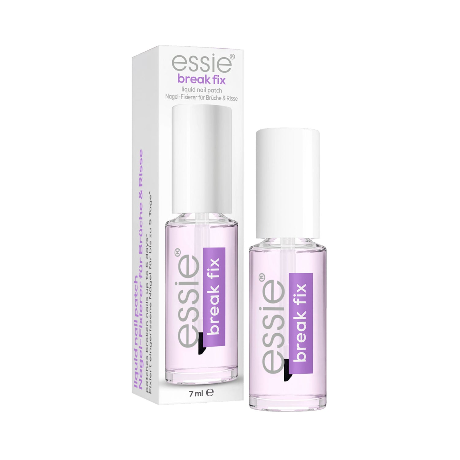 essie Break Fix Liquid Nail Patch – Nail Repair Treatment – Transparent – 7 ml