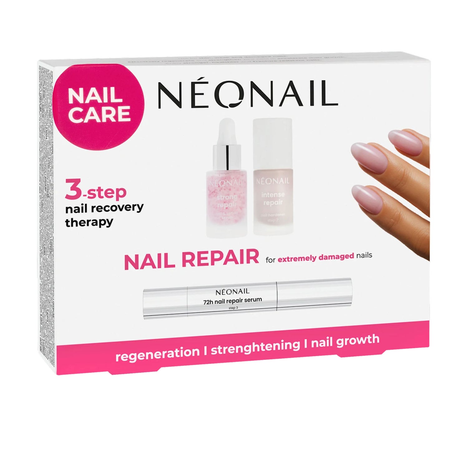 NEONAIL Nail Regeneration Care Set – 3-Step Nail & Cuticle Repair Kit – 1 Set
