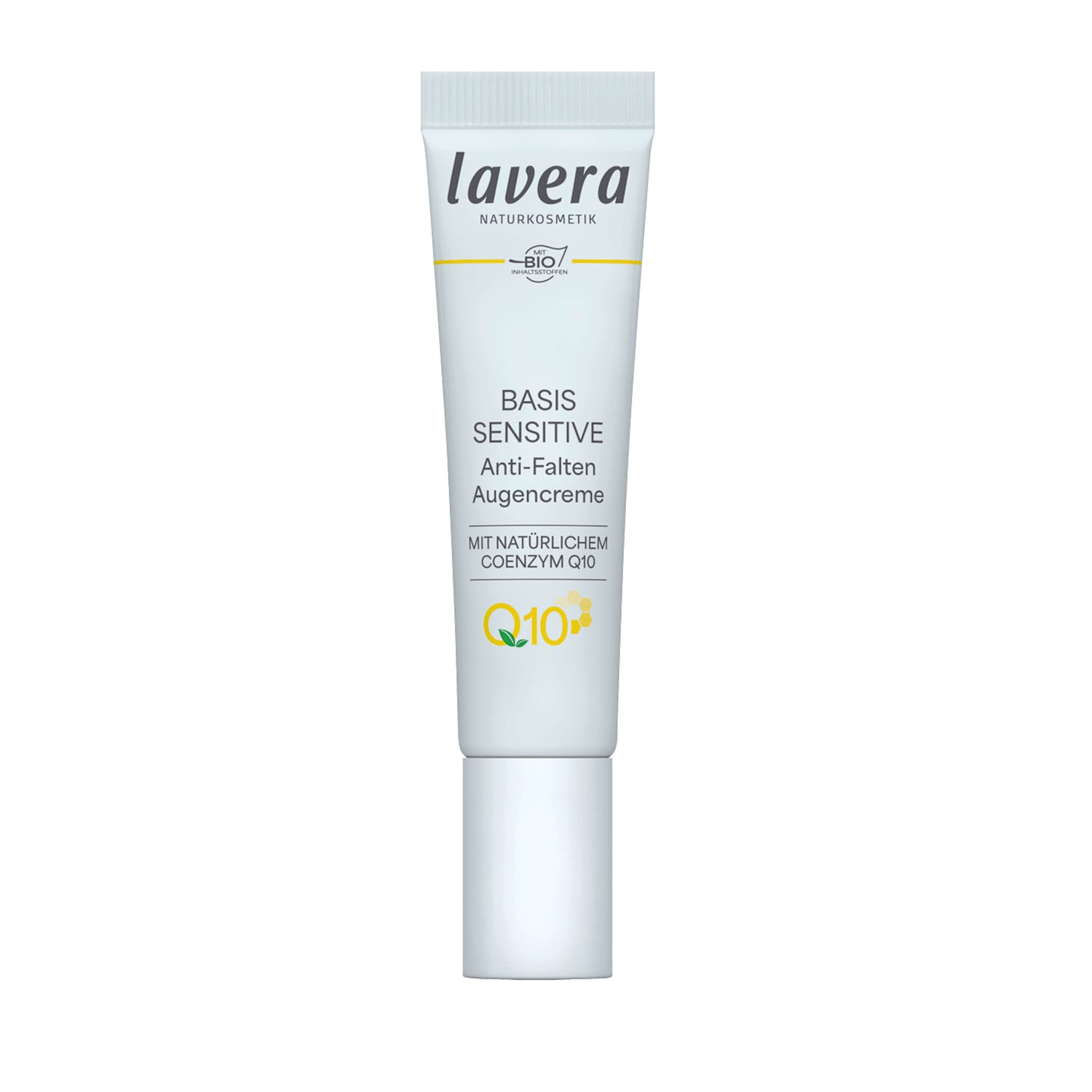 lavera Basis Sensitiv Q10 Anti-Wrinkle Eye Cream – Organic Mallow & Shea Butter – Vegan – 15 ml