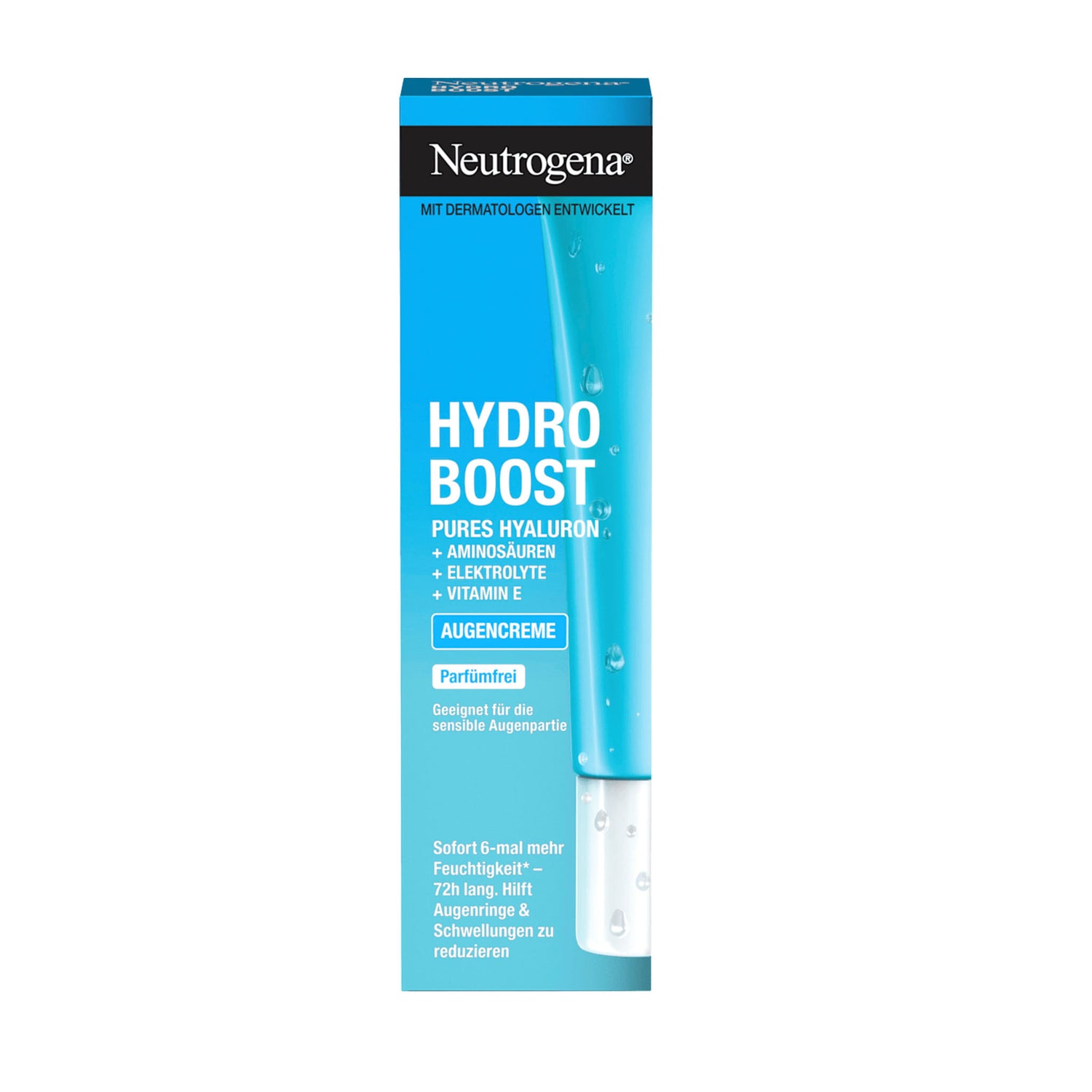 Neutrogena Hydro Boost Eye Cream Gel 15 ml | Fragrance-Free Hyaluronic Eye Care for Tired Eyes