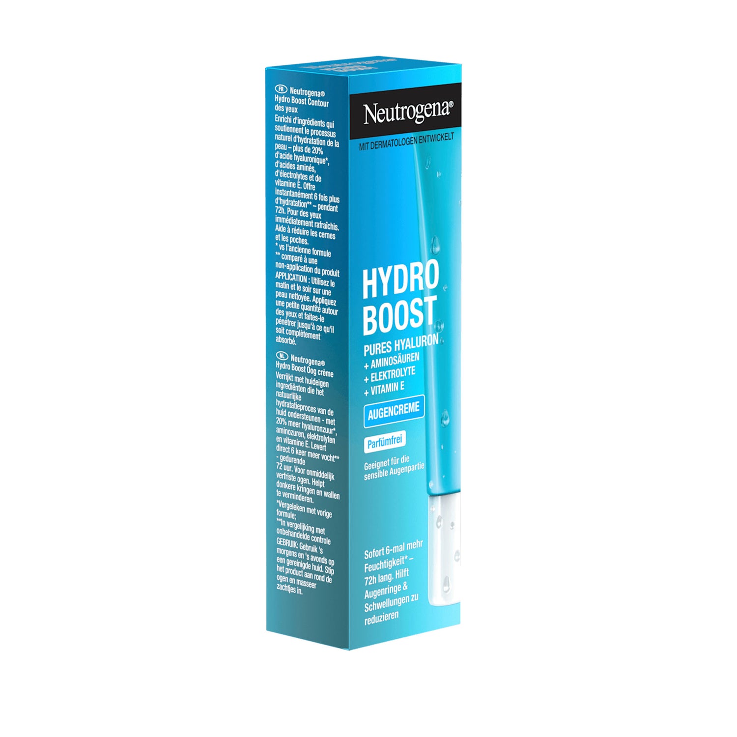 Neutrogena Hydro Boost Eye Cream Gel 15 ml | Fragrance-Free Hyaluronic Eye Care for Tired Eyes