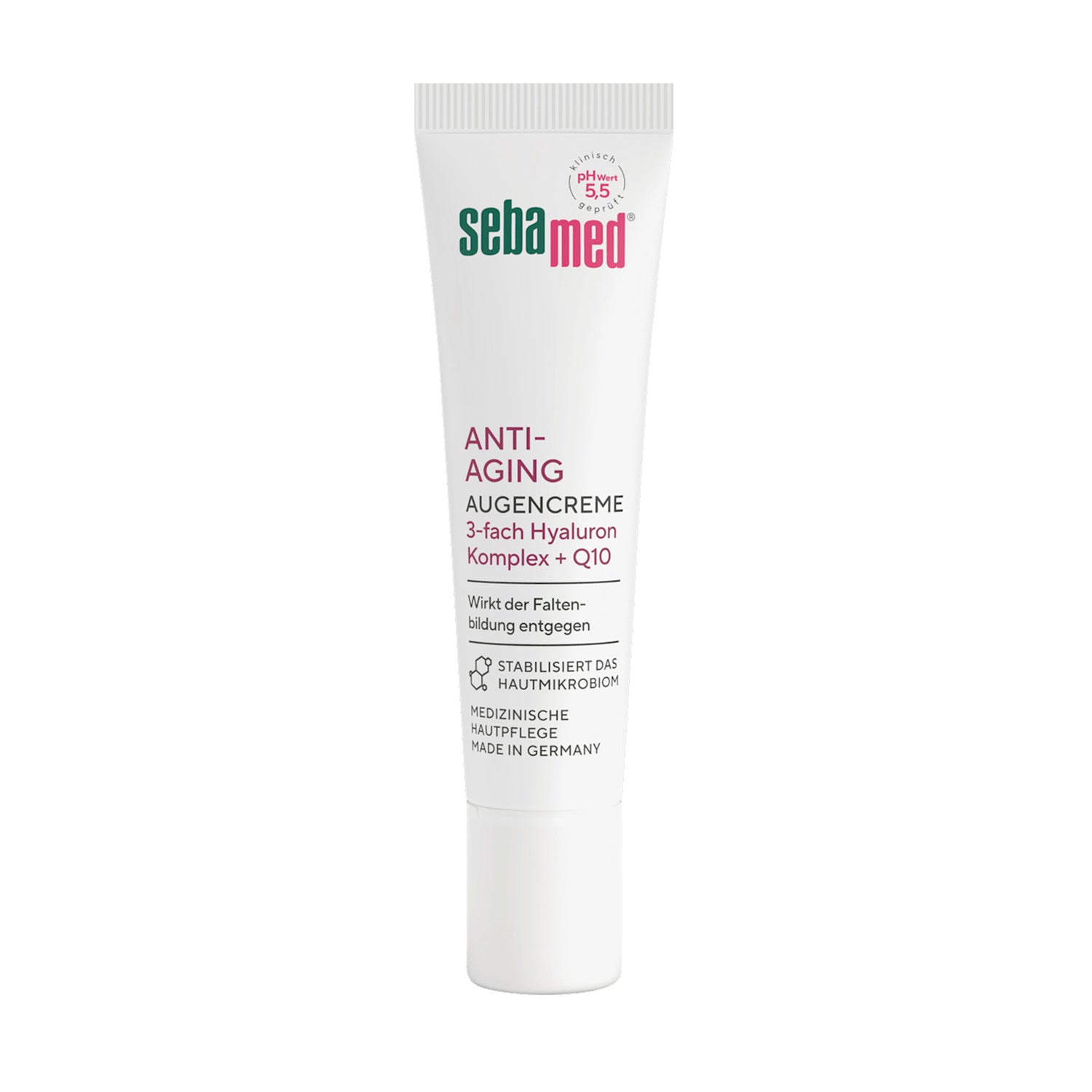 sebamed Anti-Aging Q10 Eye Cream – Hyaluronic Acid, Phyto-Peptides & Nourishing Oils – 15 ml