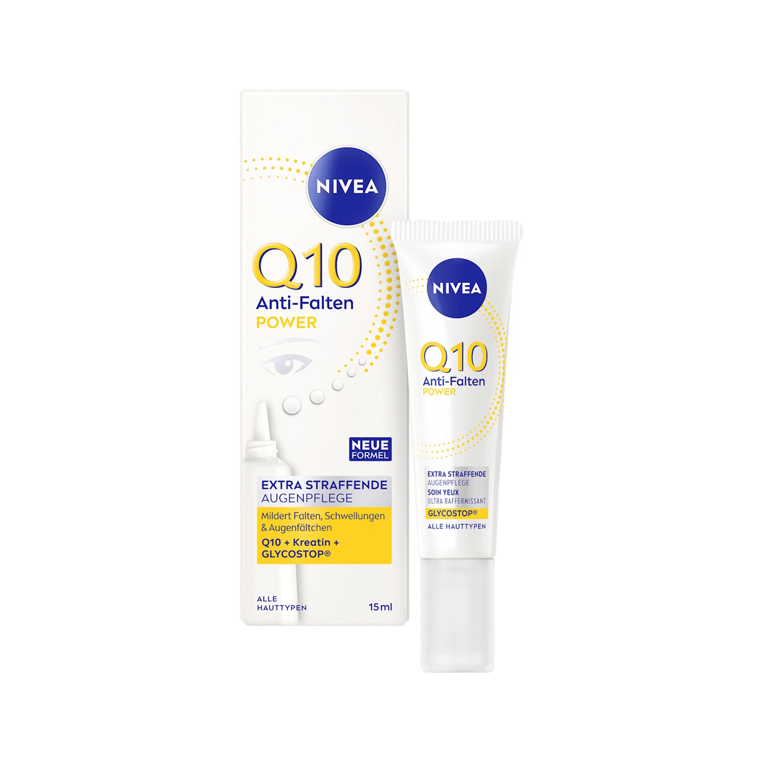 NIVEA Q10 Power Anti-Wrinkle Firming Eye Cream – Coenzyme Q10 & Creatine – 15 ml
