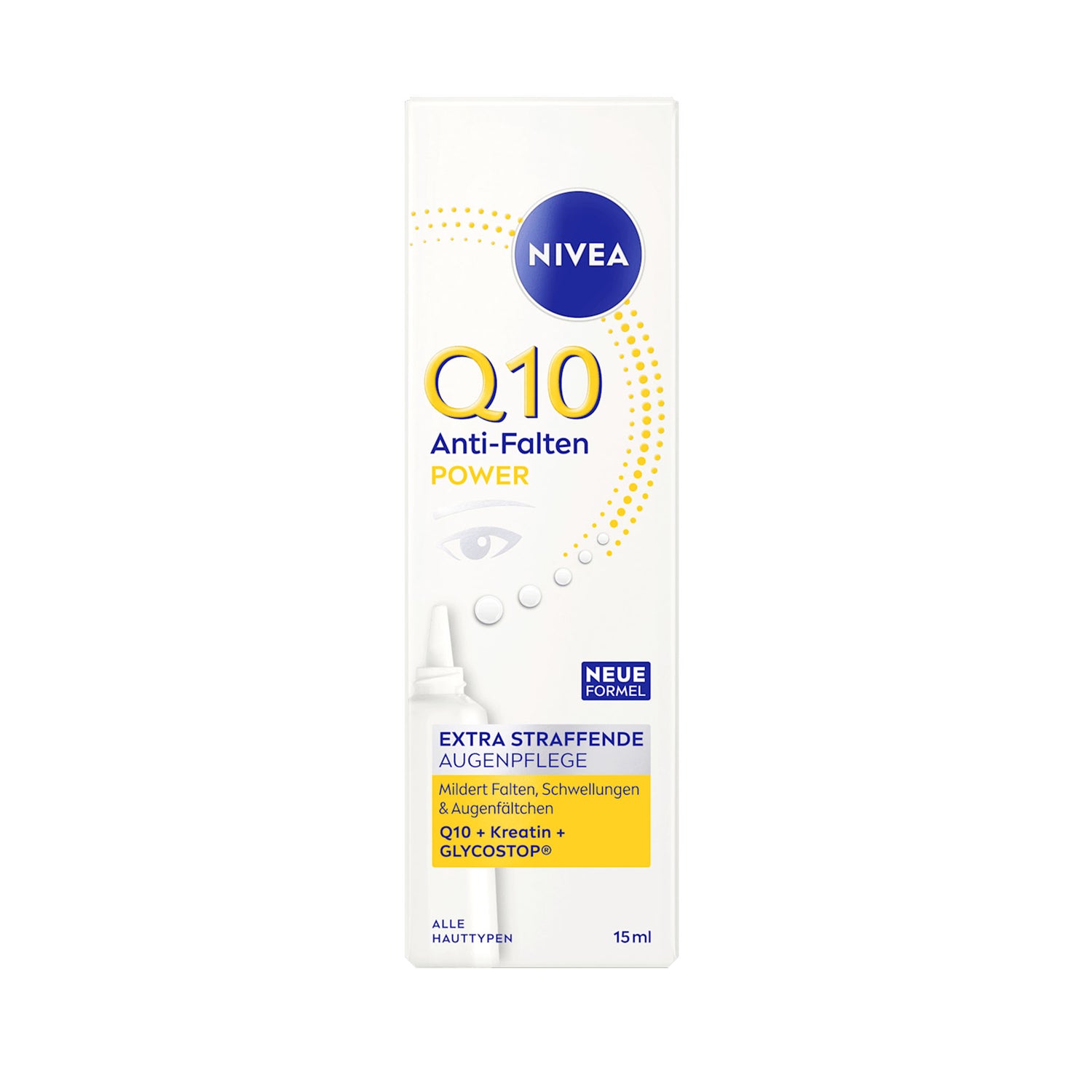 NIVEA Q10 Power Anti-Wrinkle Firming Eye Cream – Coenzyme Q10 & Creatine – 15 ml