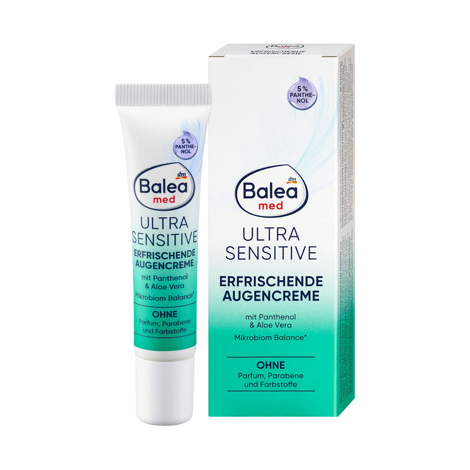 Balea med Ultra Sensitive Refreshing Eye Cream with 5% Panthenol & Aloe Vera – 15 ml