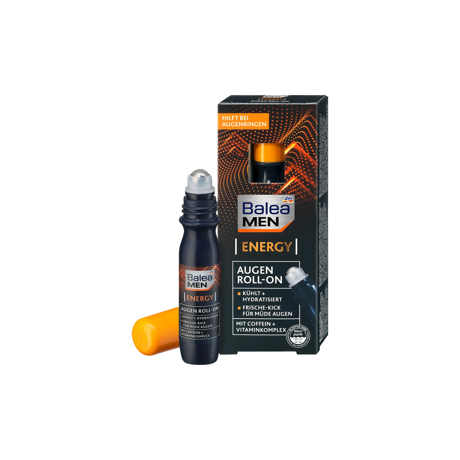 Balea MEN Energy Eye Roll-On – Caffeine & Vitamin Complex – 15 ml