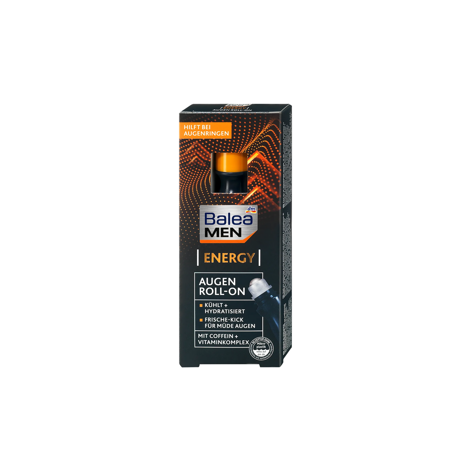 Energy Eye Roll-On – Balea MEN – Cooling & Hydrating Care with Caffeine & Hyaluronic Acid (15 ml)