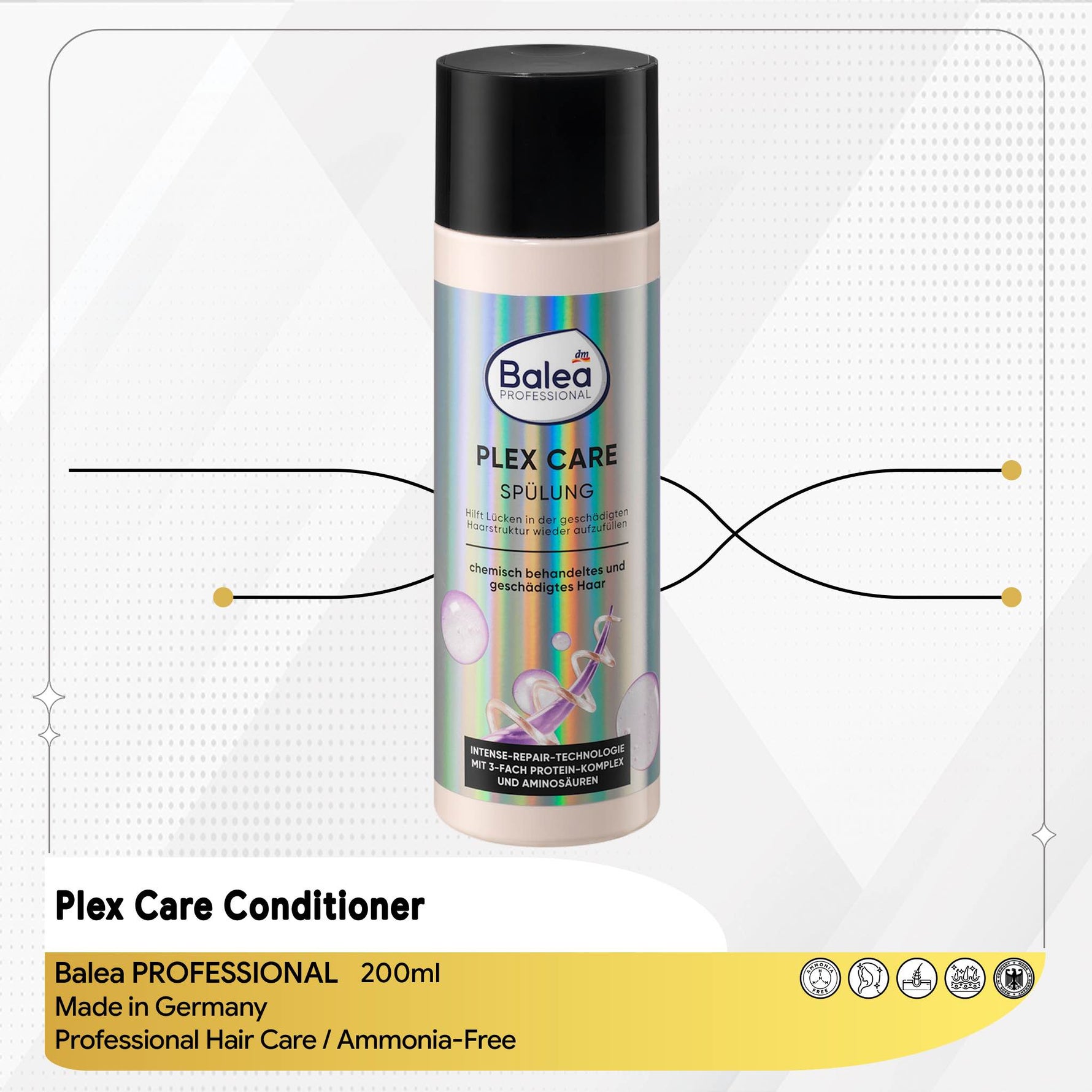 Plex Care Conditioner – Balea PROFESSIONAL, 200 ml
LuxBeautyPlus 