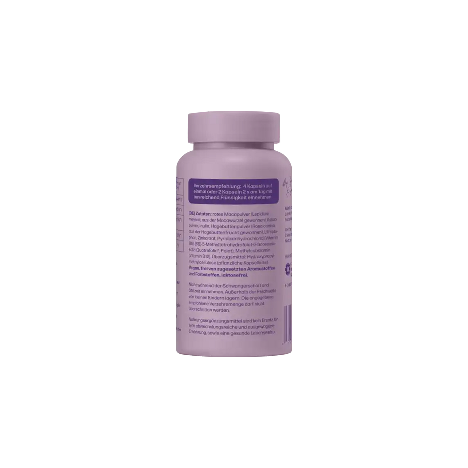 PMS Support Capsules – fembites – Vegan Supplement with Maca, Zinc & B Vitamins (60 Capsules)