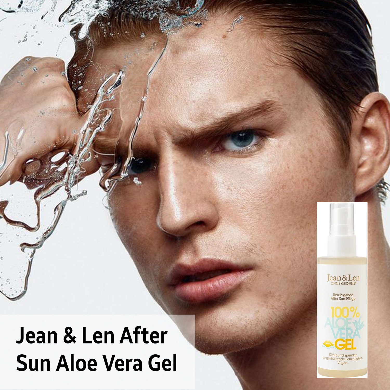 After Sun Aloe Vera Gel – Jean&Len – Cooling & Hydrating Vegan Care (100 ml)