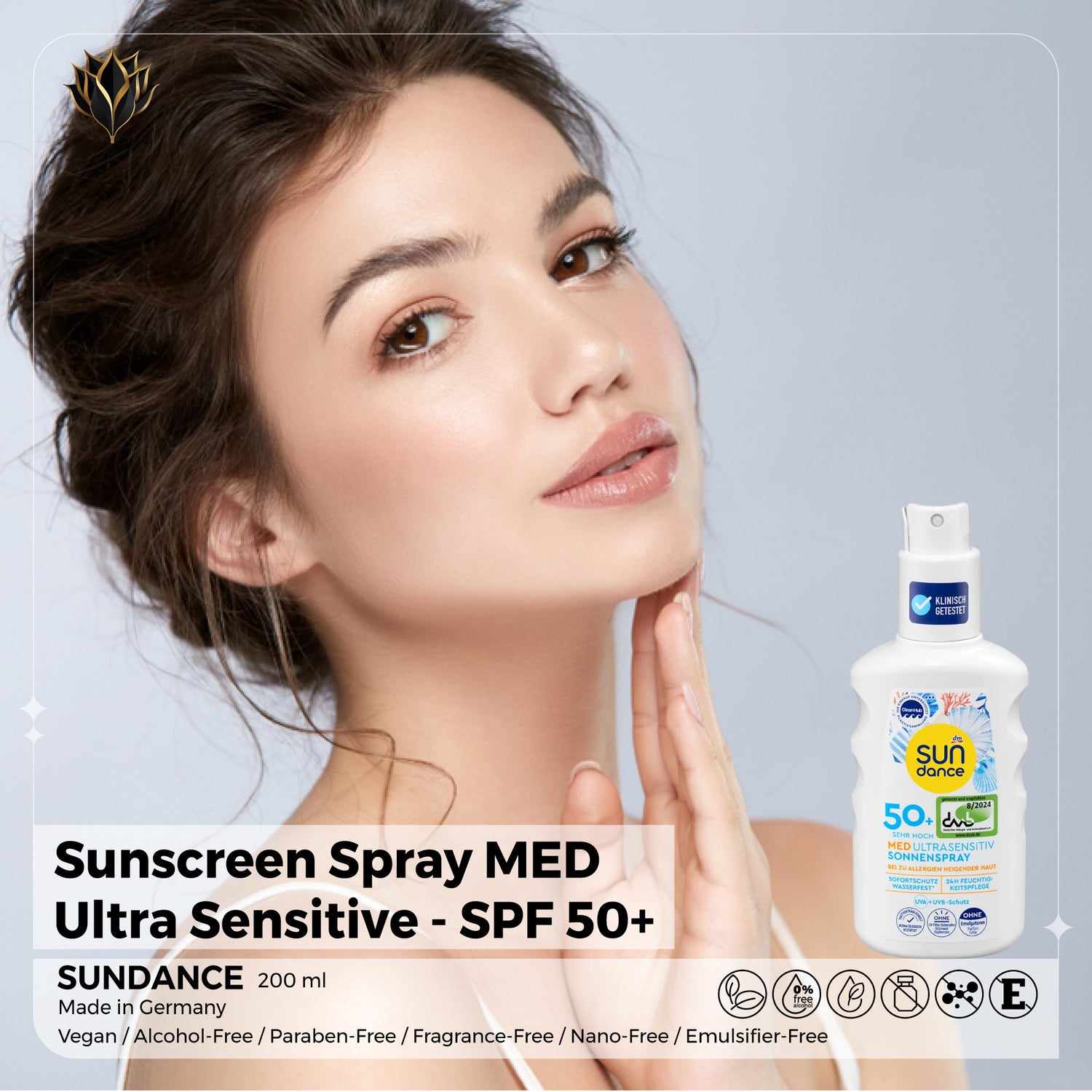 Sunscreen Spray MED Ultra Sensitive SPF 50+ – SUNDANCE, 200 ml